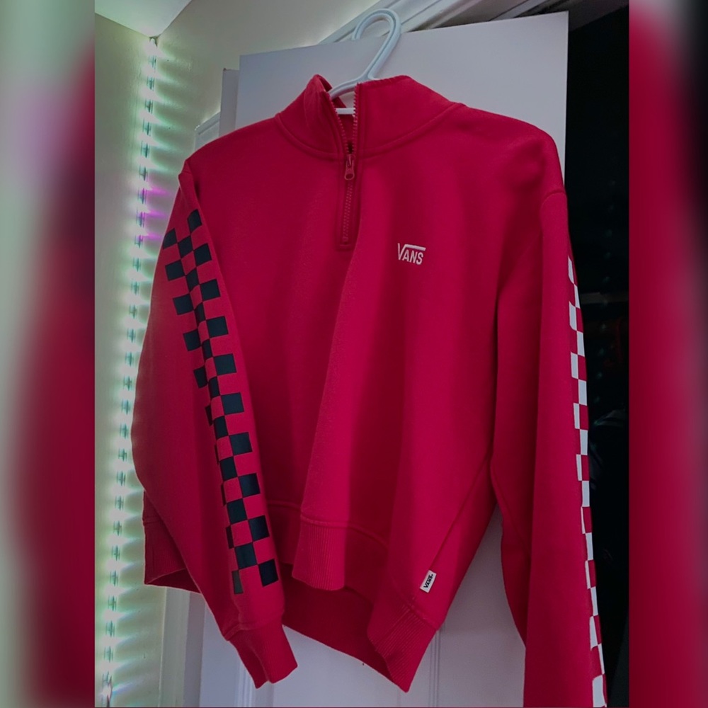 Checkered vans hoodie❤️